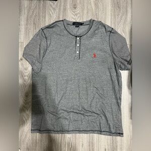 U.S. Polo Assn. Men’s Gray Henley Tee | Size XXL | Casual Everyday Top